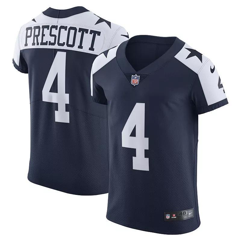 Mens Nike Dak Prescott Dallas Cowboys Alternate Vapor Elite Player Jersey Blue Product Image