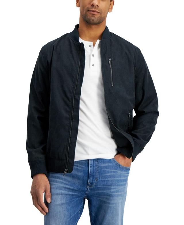 Alfani Mens Perforated Bomber Jacket, Created for Macys Product Image