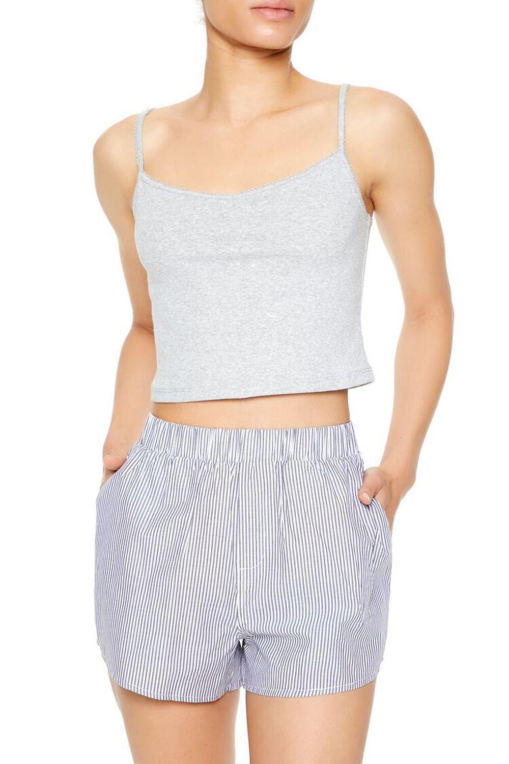 Cropped V-Neck Pajama Cami | Forever 21 Product Image