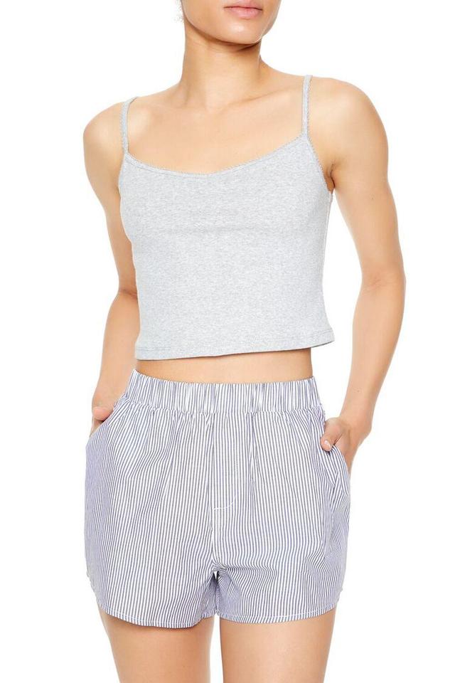 Cropped V-Neck Pajama Cami | Forever 21 Product Image