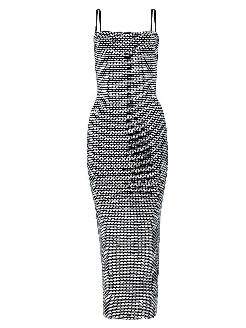 Kyree Metallic Knit Bodycon Maxi Dress Product Image