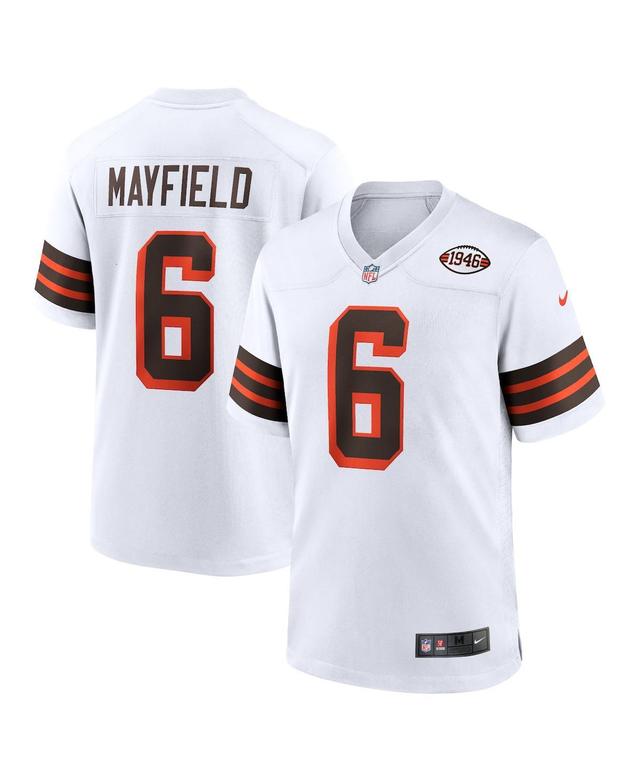 Mens Baker Mayfield White Cleveland Browns 1946 Collection Alternate Game Jersey - White Product Image