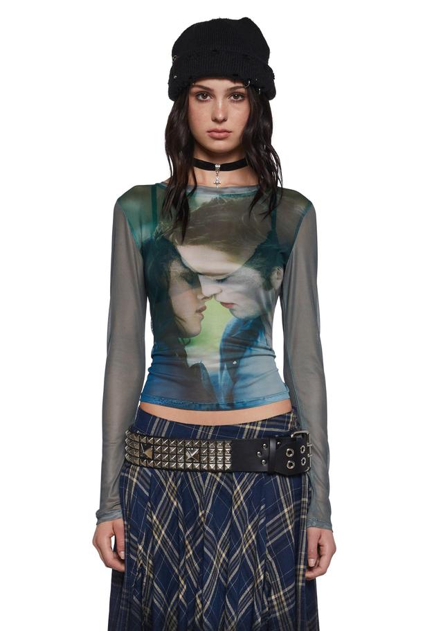 Dolls Kill x Twilight Bella Edward Mesh Top - Multi Product Image