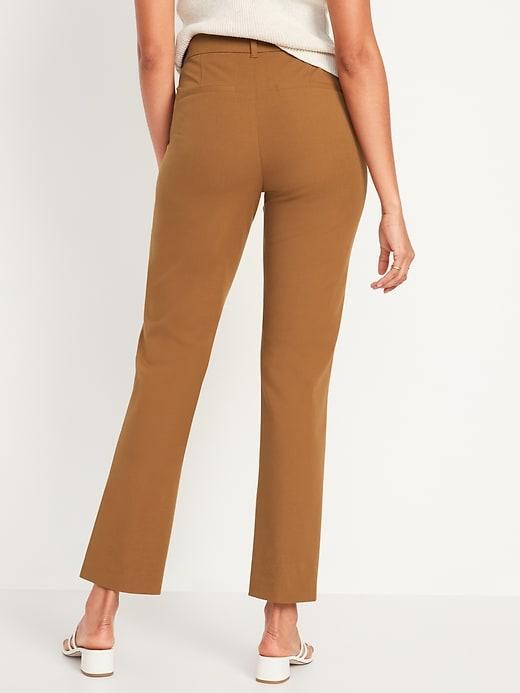 High-Waisted Pixie Straight Pants Product Image