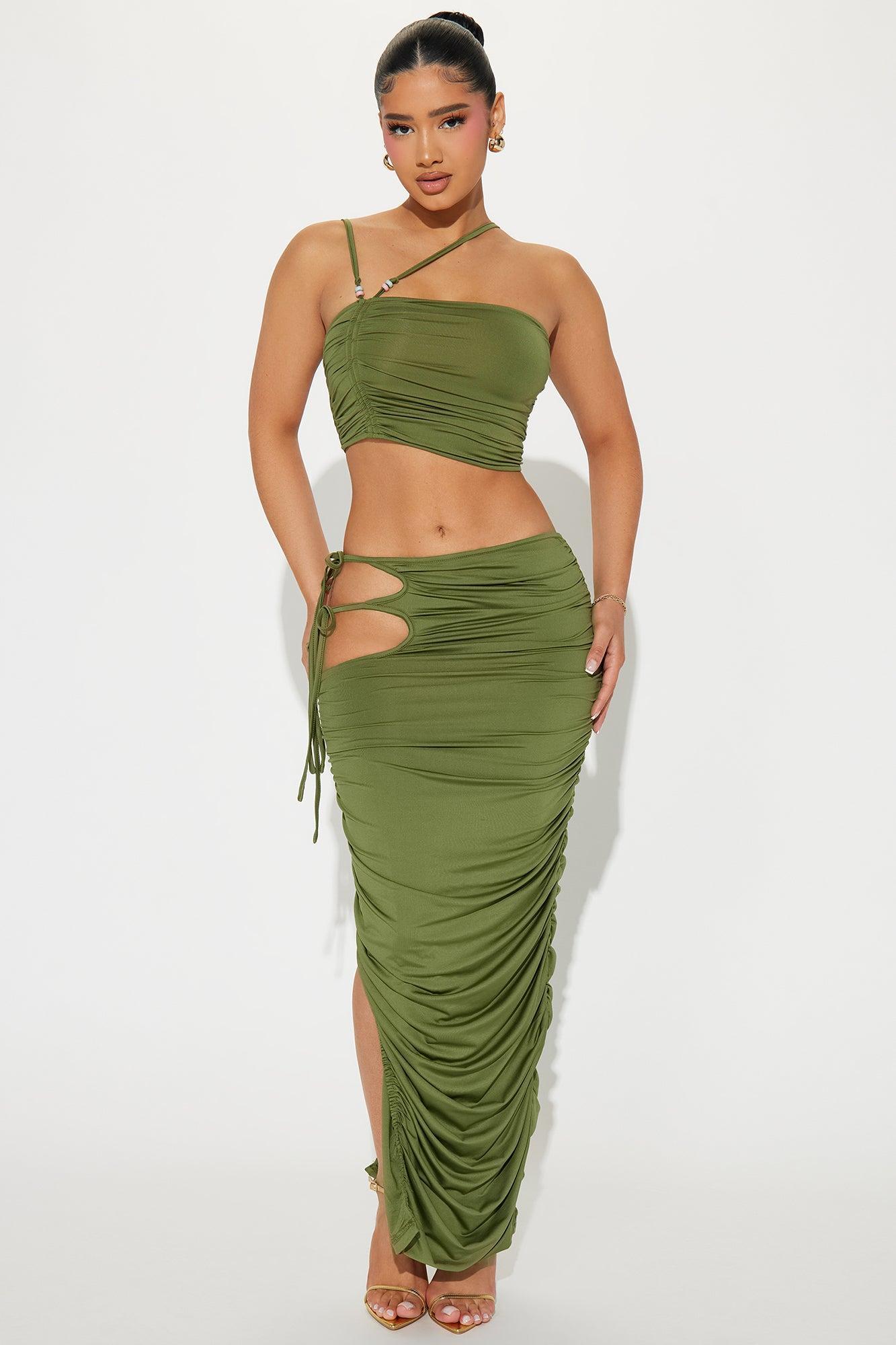 Floriana Skirt Set - Olive product image