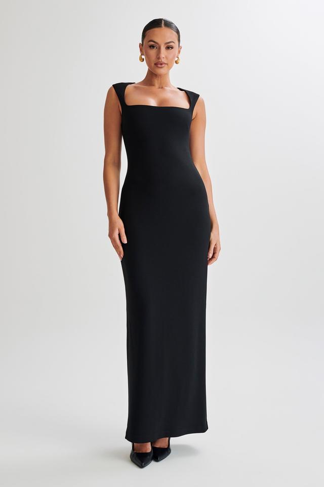 Frida Crepe Maxi Dress - Black Product Image