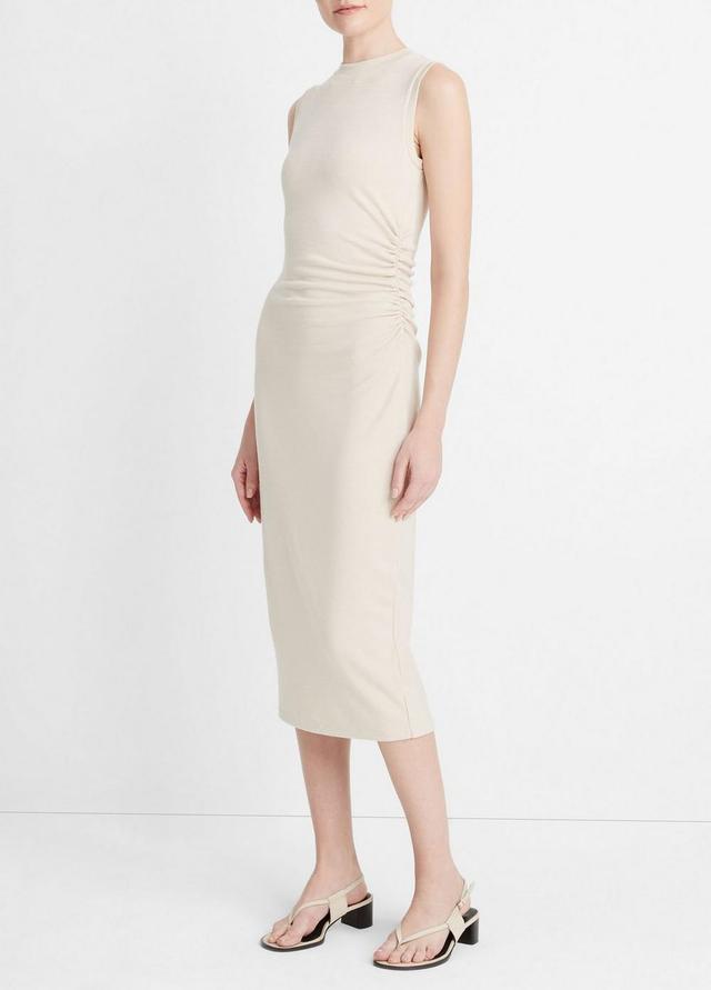 Sleeveless Gathered-Waist Dress Product Image