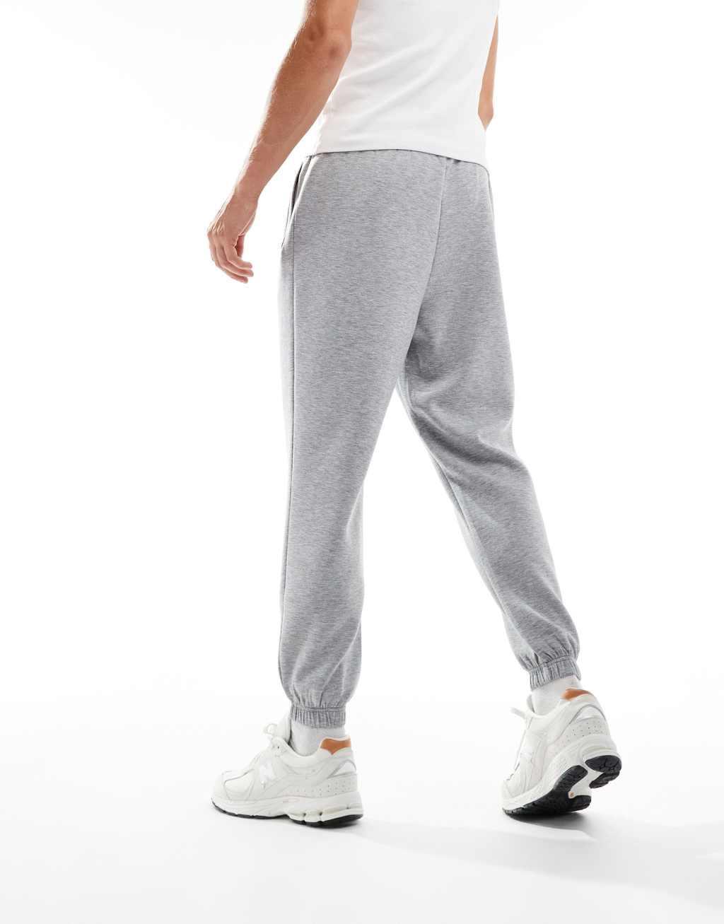 ASOS 4505 Icon quick dry tapered fit performance joggers in heather gray Product Image