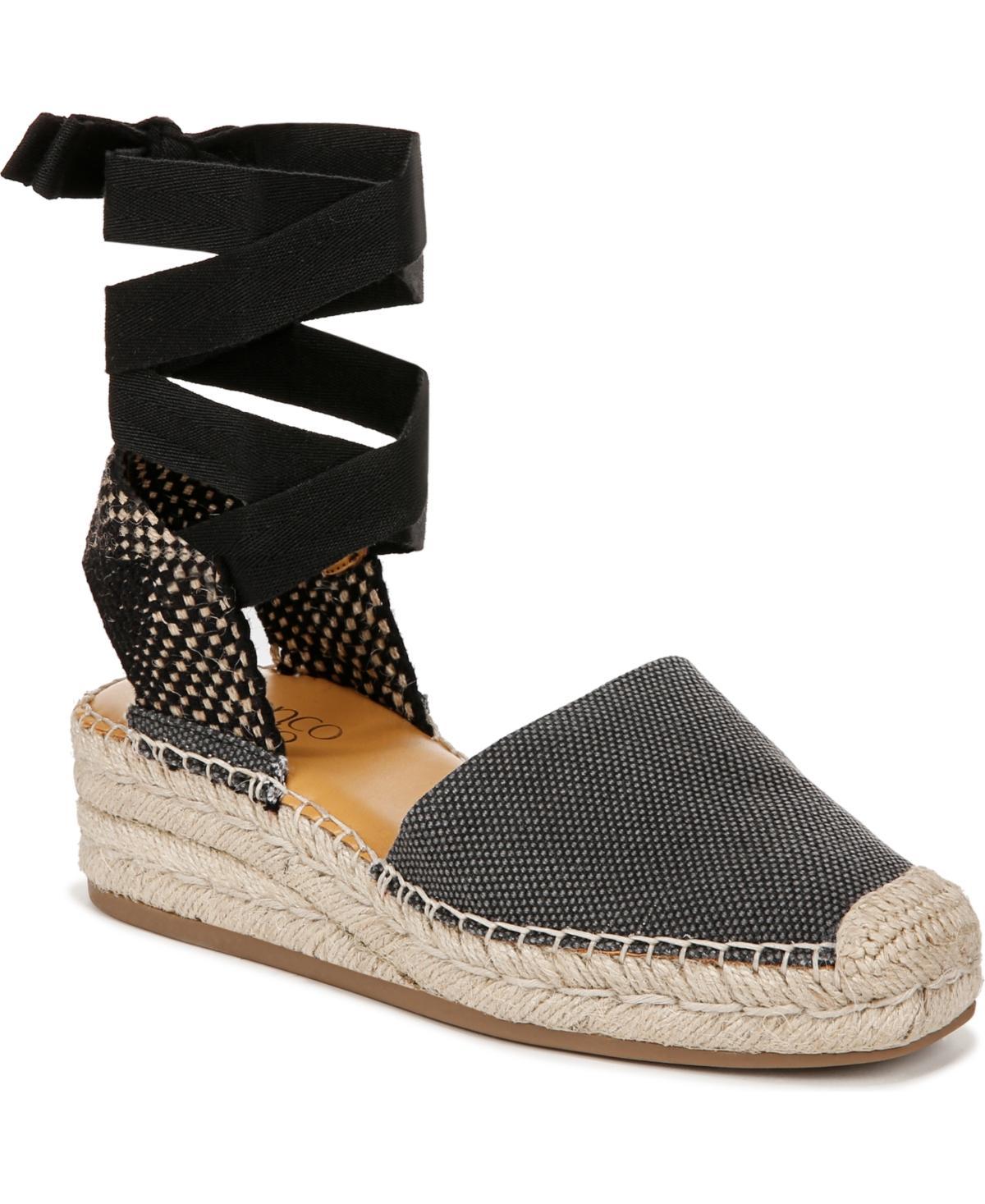 Franco Sarto Britney Ankle Wrap Platform Wedge Espadrilles Product Image