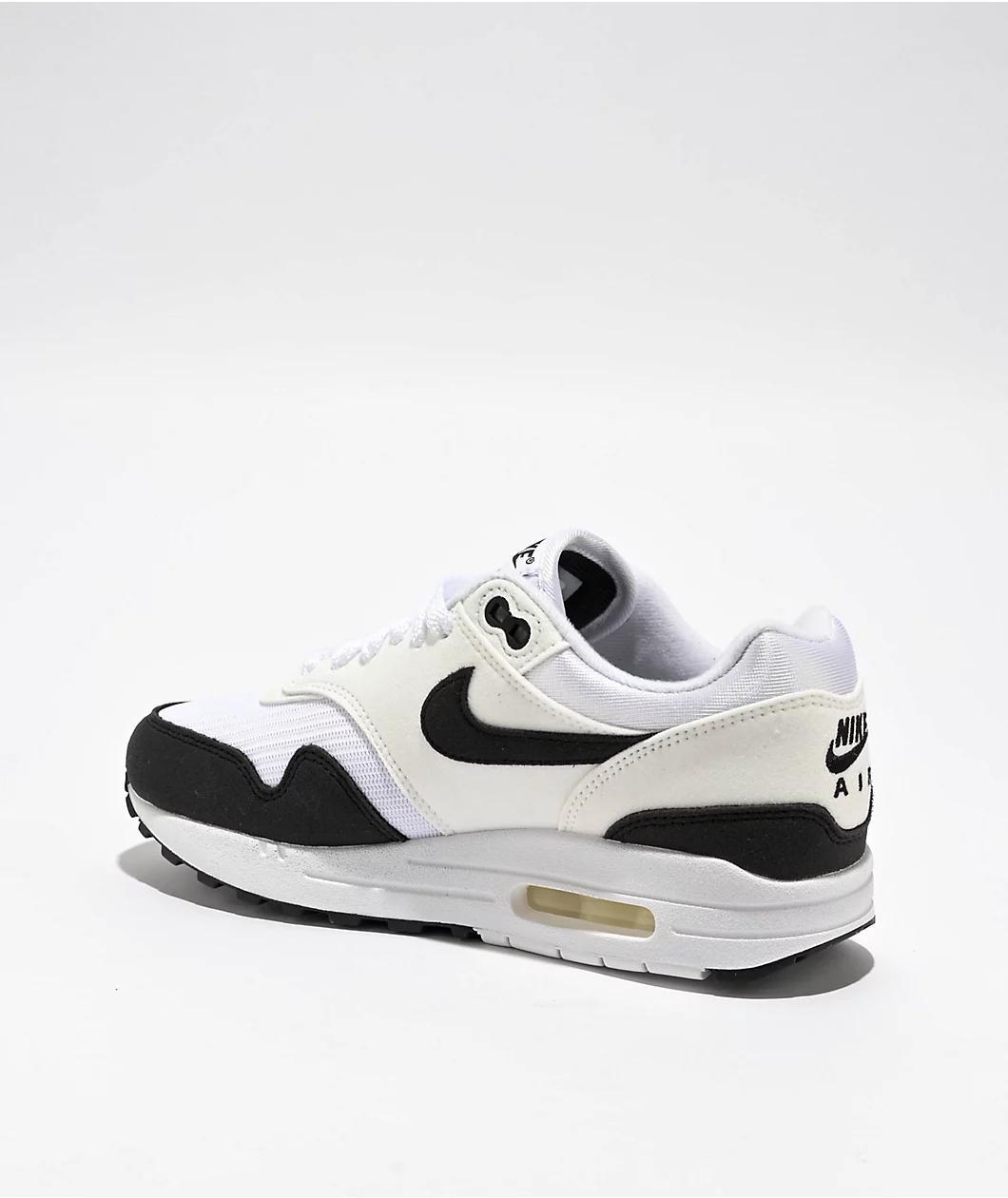 Nike Air Max 1 Summit White & Black Shoes Product Image