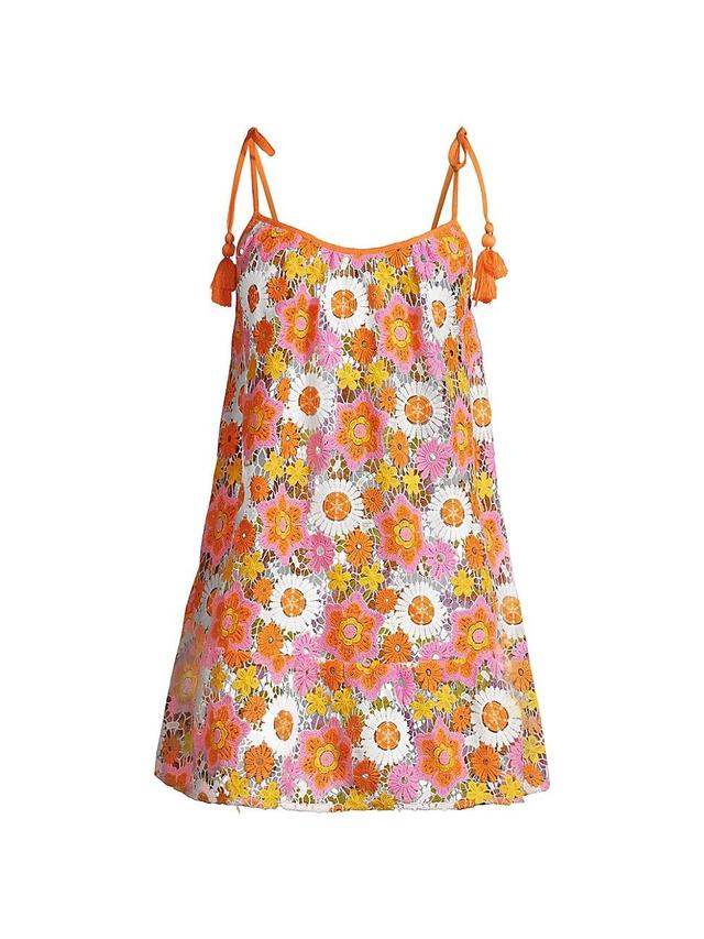 Womens Imani Floral Cover-Up Minidress Product Image