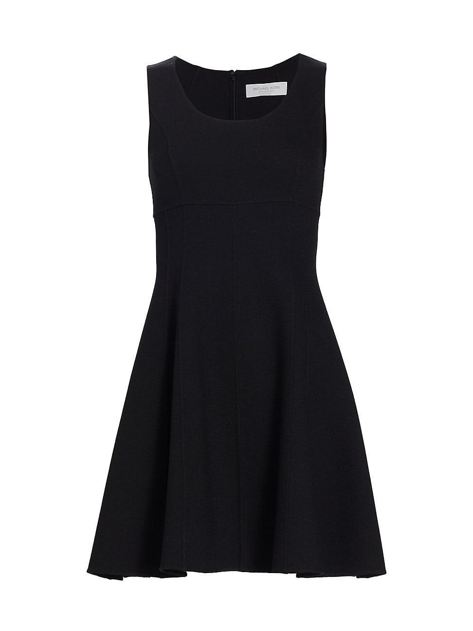 Michael Kors Collection Sleeveless Wool Blend Skater Dress Product Image