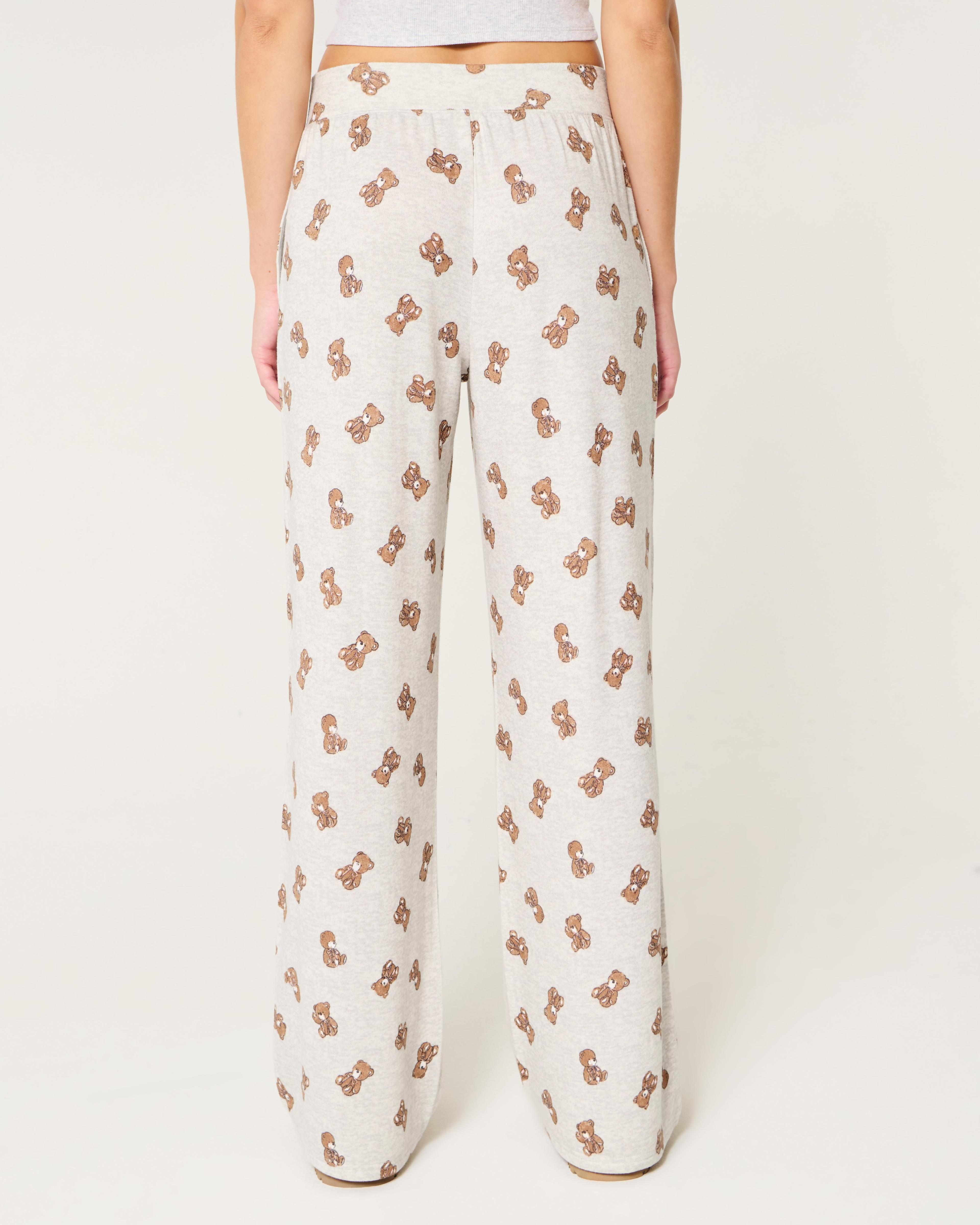 Cozy Wide-Leg Pajama Pants Product Image