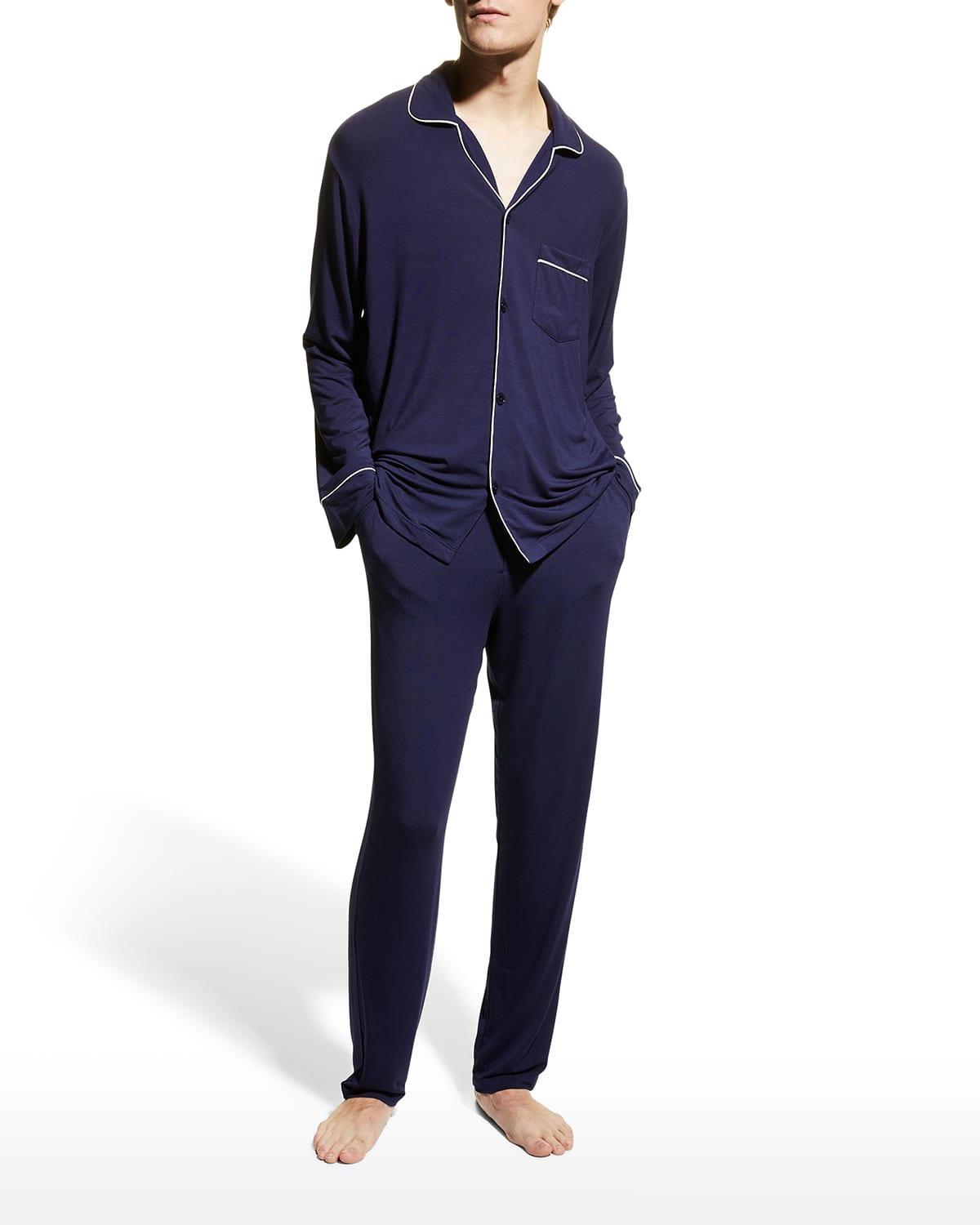 Mens William Long-Sleeve Pajama Set Product Image