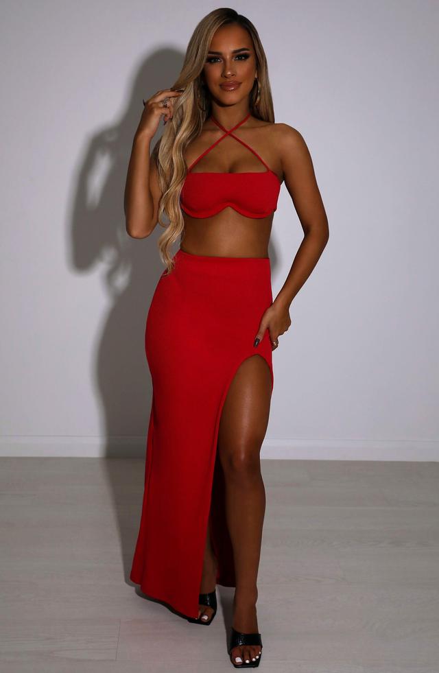 Mariana Maxi Skirt - Red Product Image