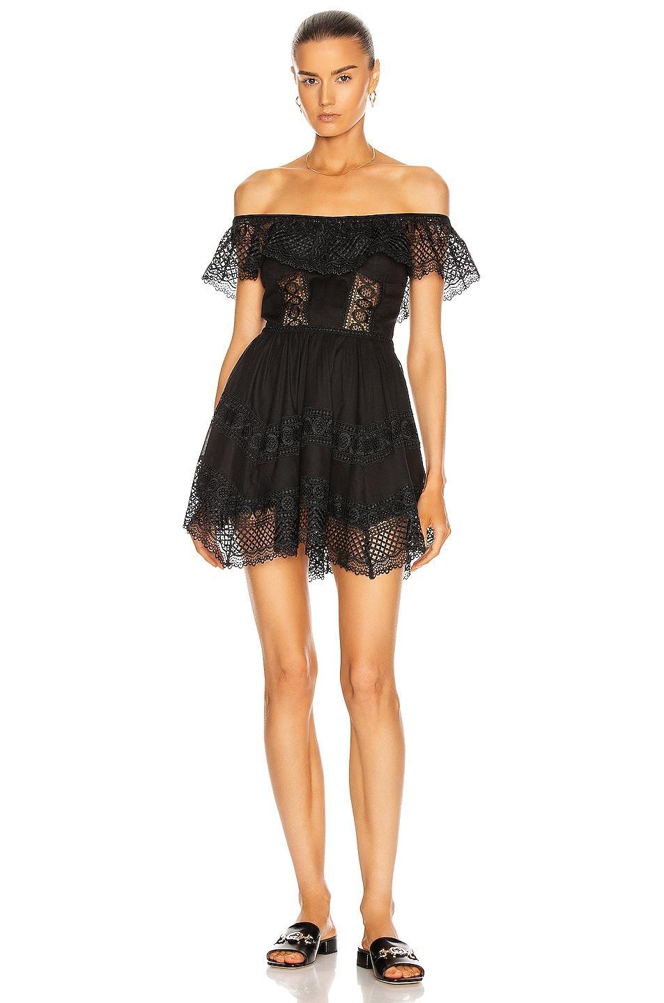 Charo Ruiz Ibiza Vaiana Dress Black. (also in XS). Product Image