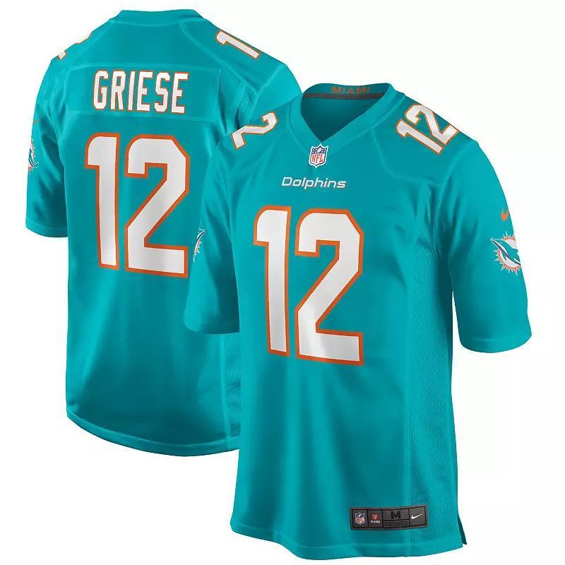 Mens Nike Bob Griese Aqua Miami Dolphins Game Retired Player Jersey Turquoise A Product Image