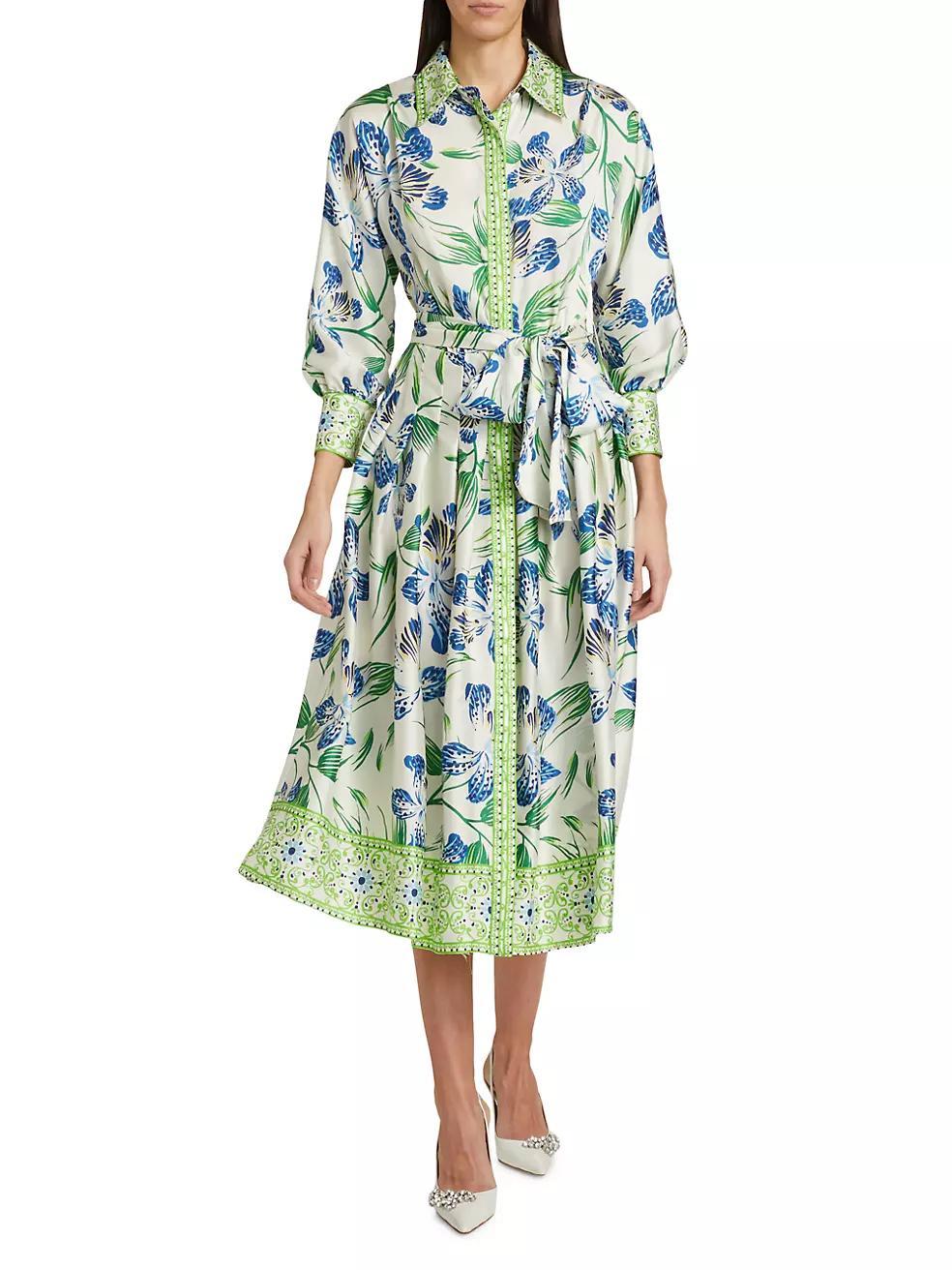 Floral Twill Cocktail Dress Product Image