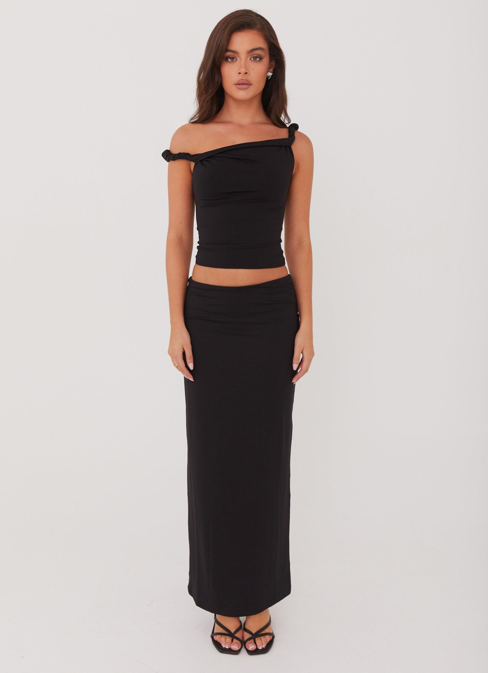 Solace Soul Maxi Skirt - Black Product Image