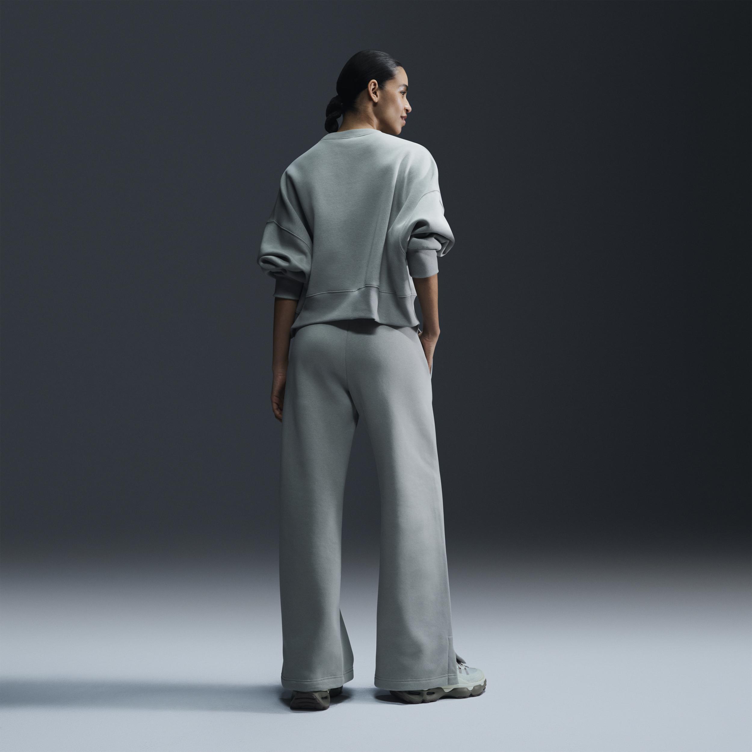 Women's Nike Sportswear Phoenix Fleece High-Waisted Wide-Leg Logo Pants Product Image