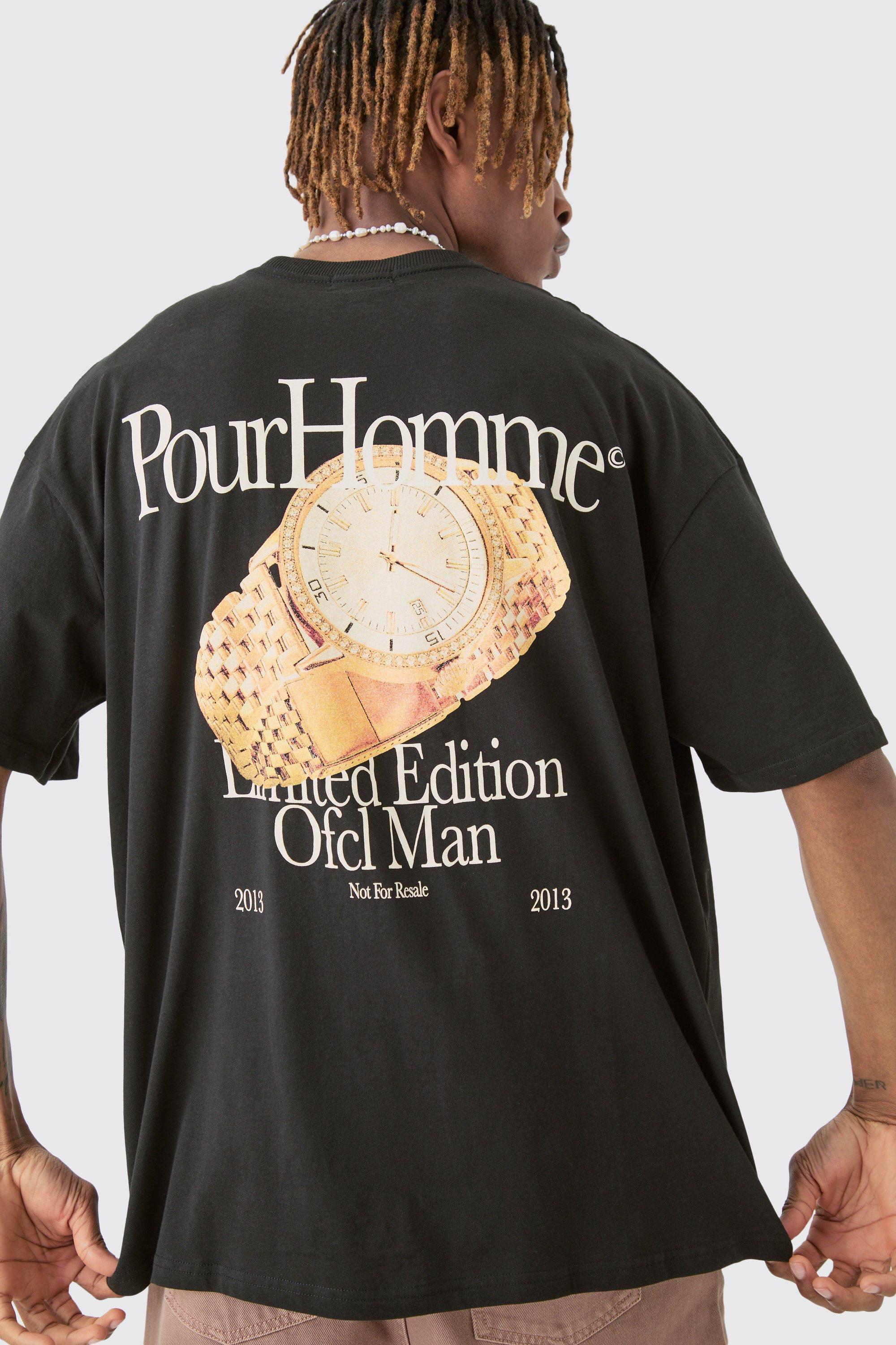 Tall Old Money Graphic Oversized Back Print T-shirt | boohooMAN USA Product Image