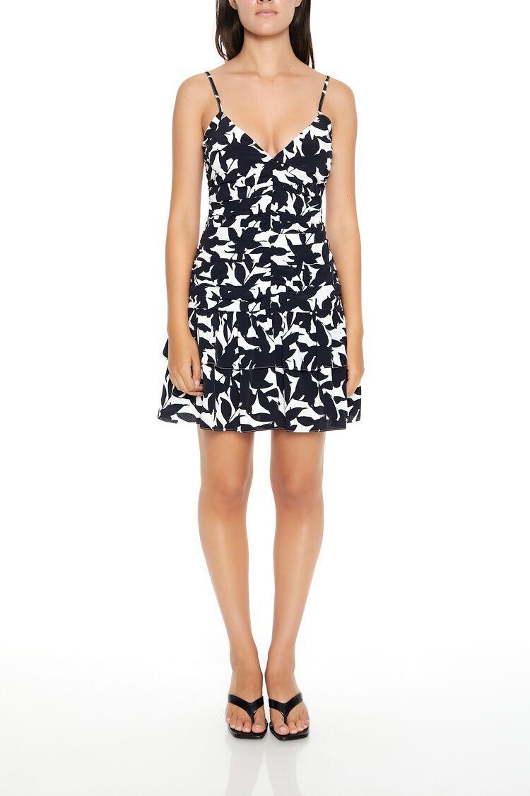 Pleated Floral Print Mini Dress | Forever 21 Product Image