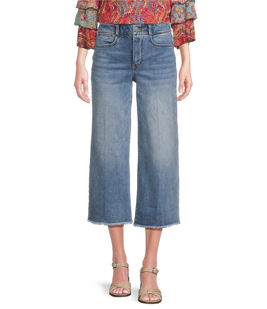 NYDJ High Waisted Wide Leg Capri Jeans product image