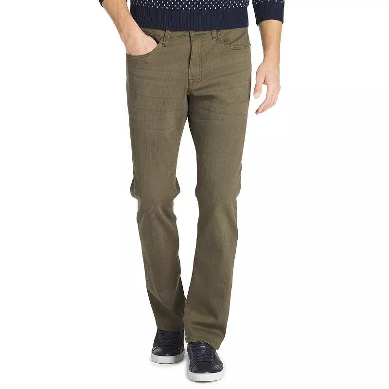 Mens IZOD Relaxed-Fit Stretch Performance Jeans Beige Product Image