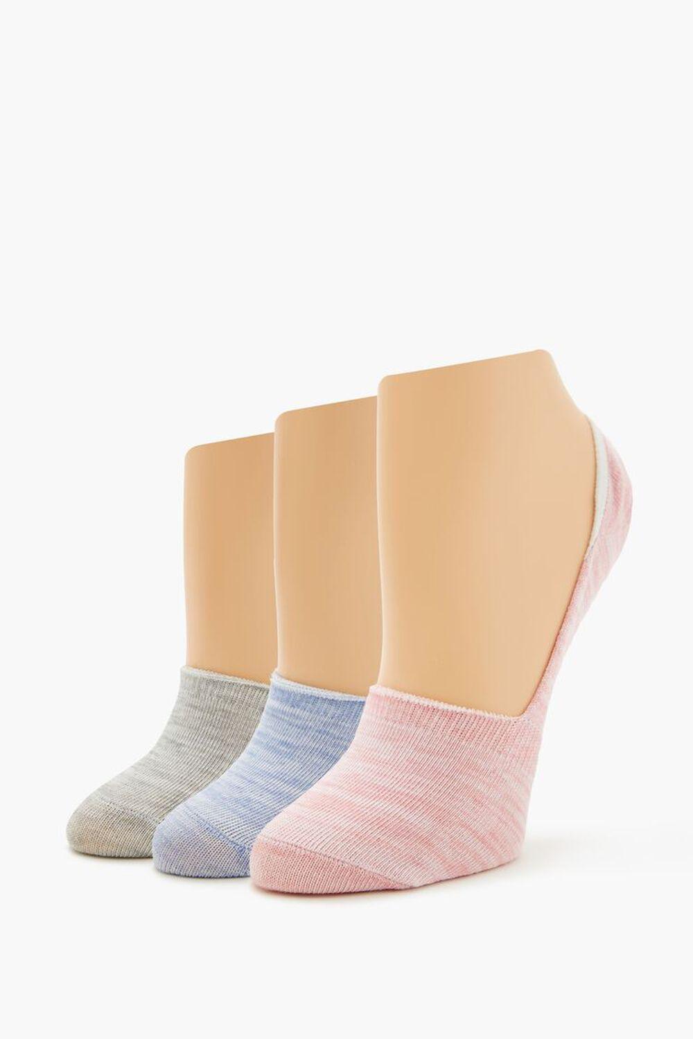 Heathered No-Show Socks - 3 pack | Forever 21 Product Image