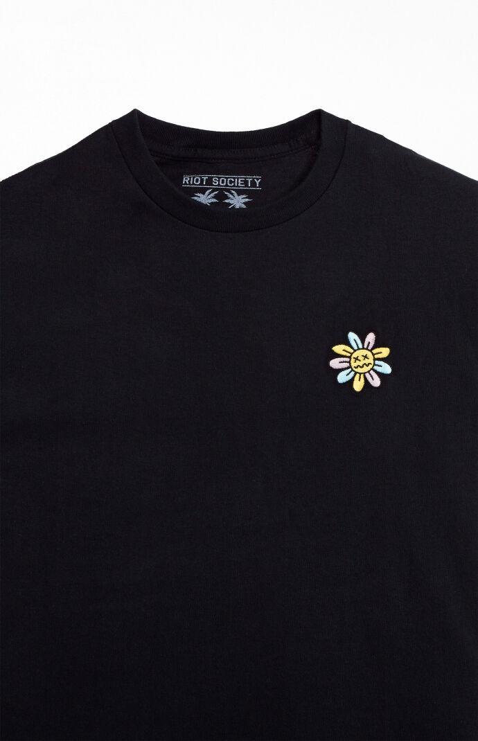 Riot Society Men's Flower Embroidery T-Shirt Product Image