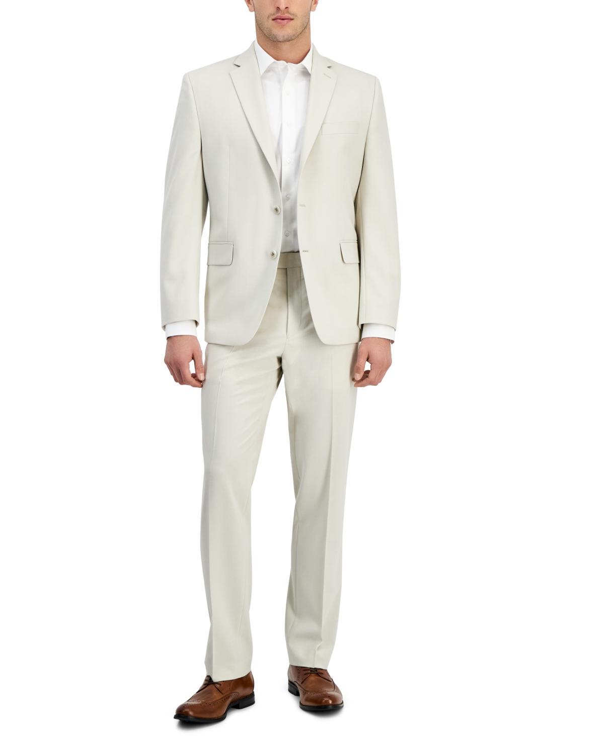 Perry Ellis Mens Modern-Fit Solid Nested Suit Product Image