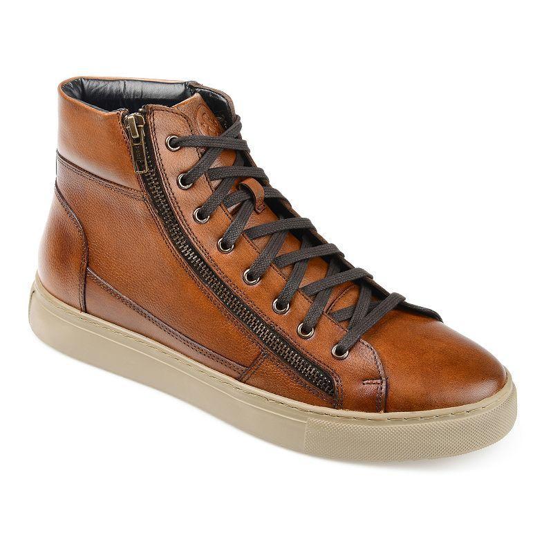 Thomas & Vine Xander Mens Leather High-Top Sneakers Product Image