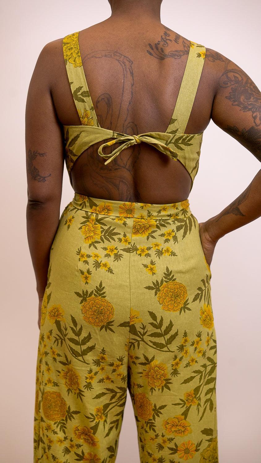 Liberty Jumpsuit in Mustard Marigold Product Image