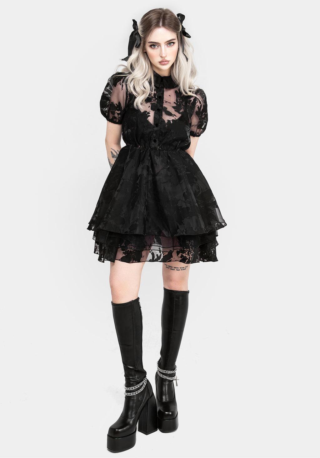 Spectre Layered Mini Shirt Dress Product Image