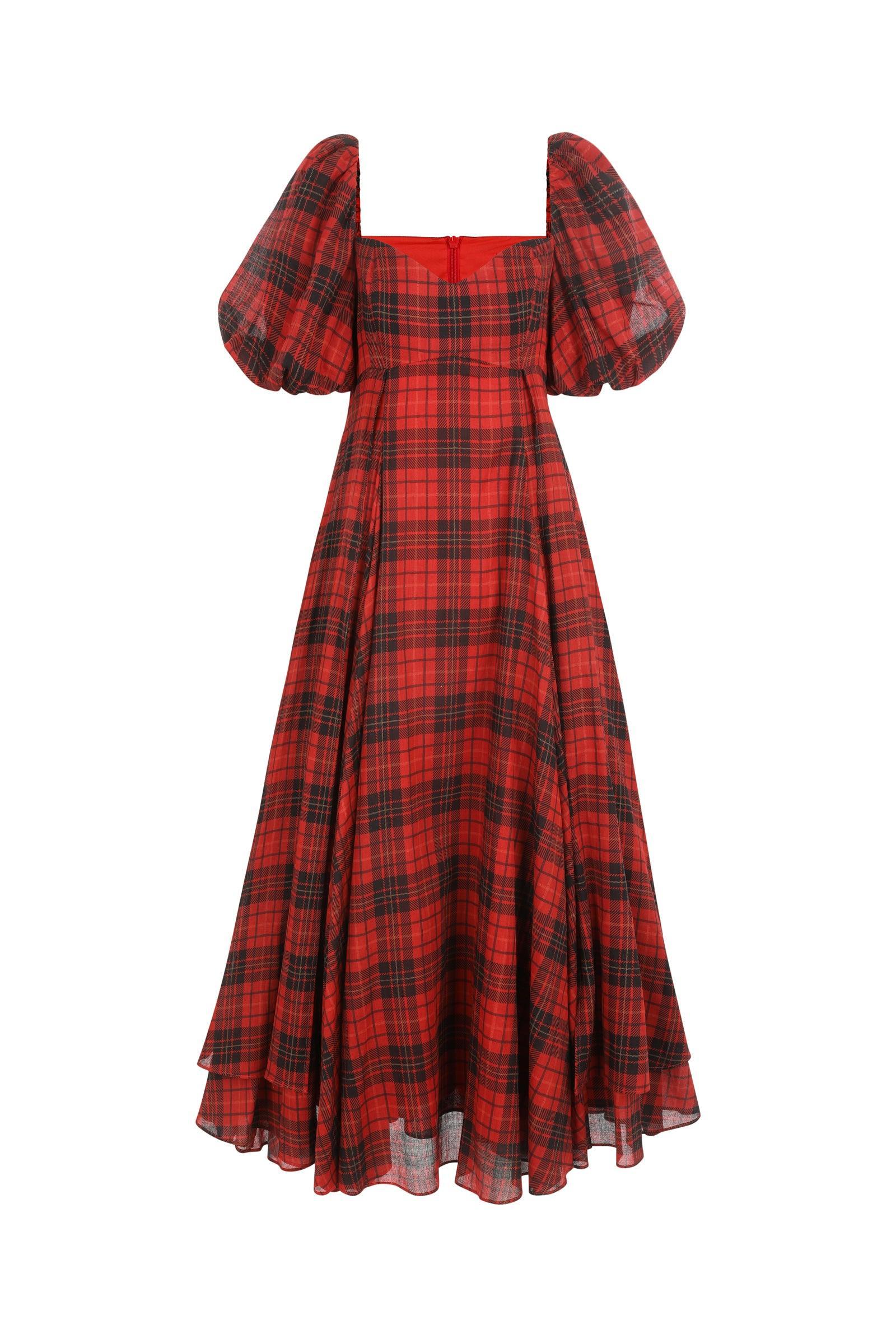 The Royal Tartan La Femme Dress Product Image