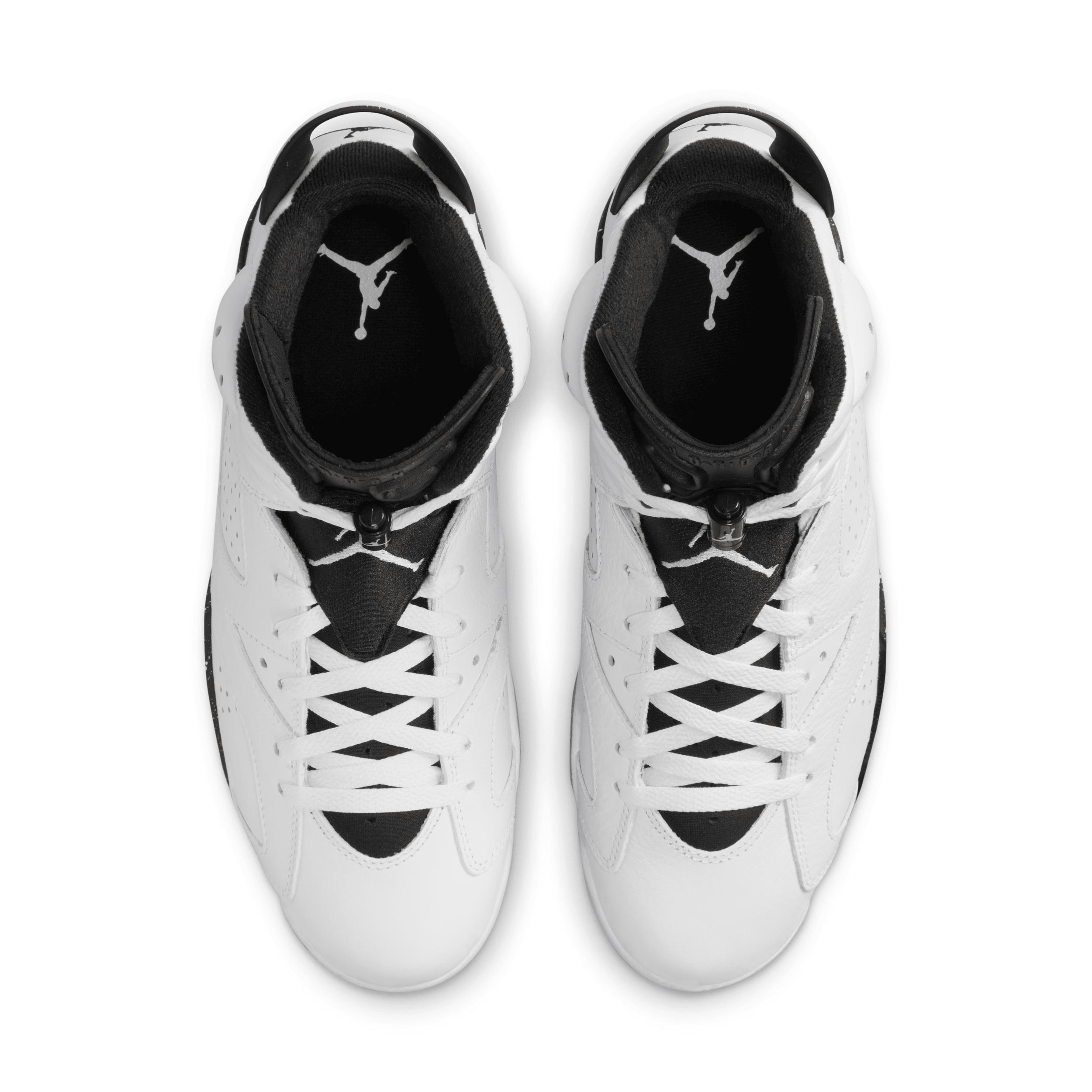 Jordan Mens Retro 6 - Basketball Shoes White/Black Product Image