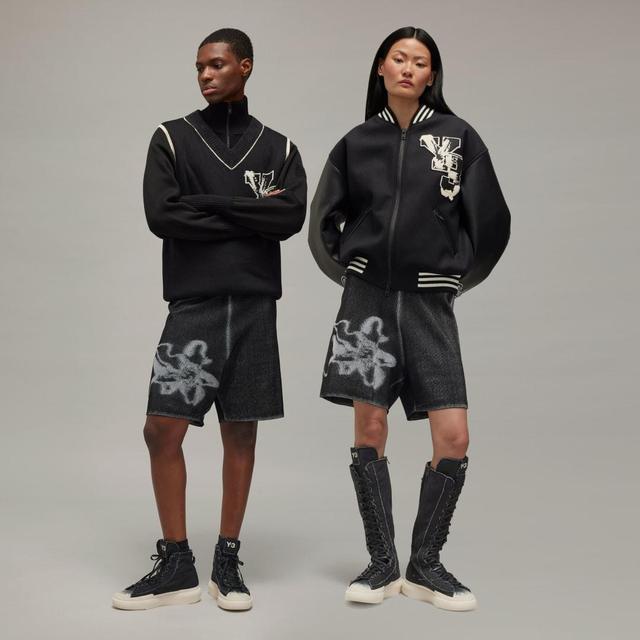 adidas Y-3 Graphic Knit Shorts Black L Unisex Product Image