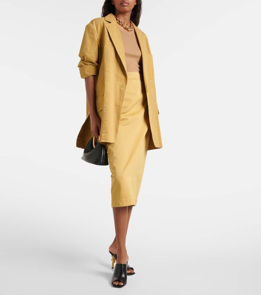 MAX MARA Canvas Dizzy Blazer In Yellow Product Image