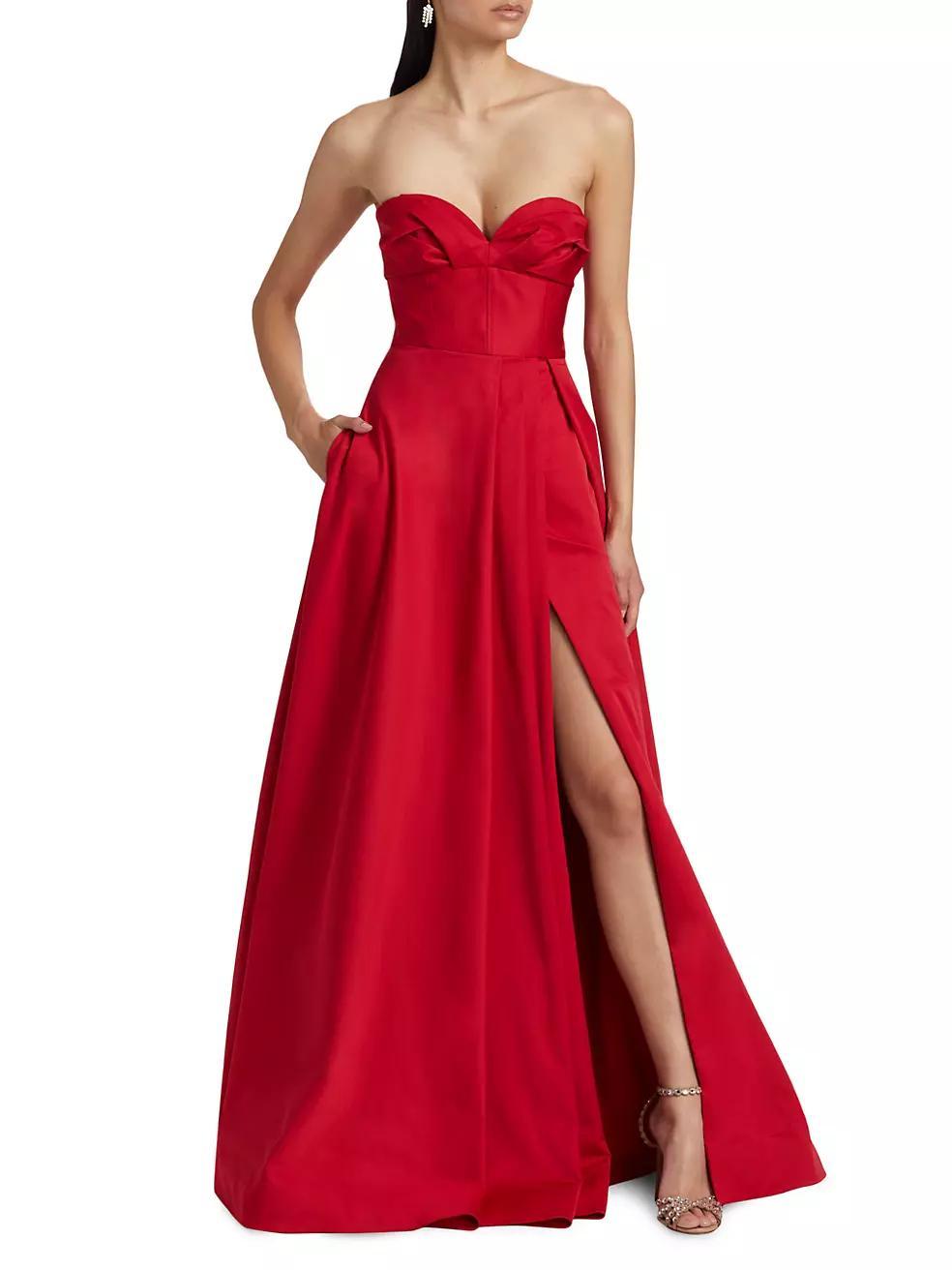 Sabine Strapless Fit & Flare Gown Product Image