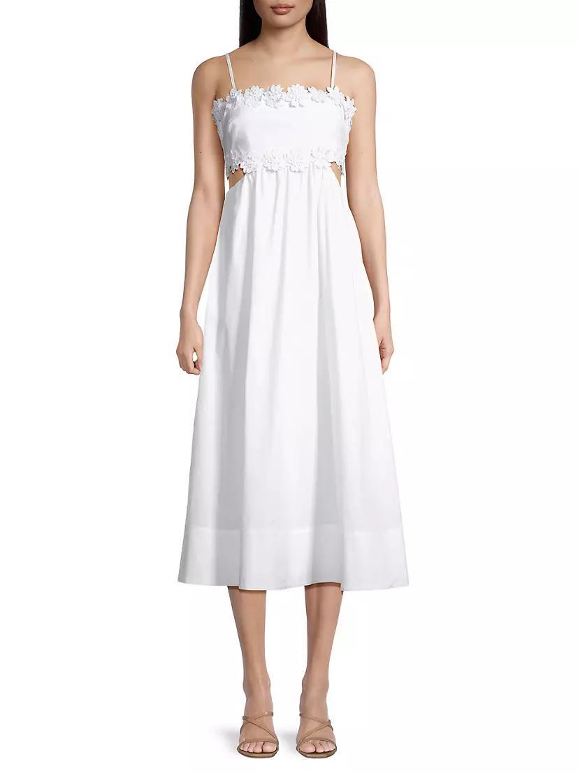 Priscilla Cotton-Blend Midi-Dress Product Image