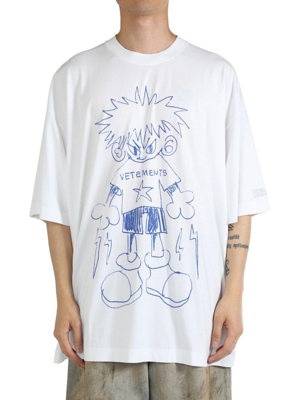 Graphic-print T-shirt In White Product Image