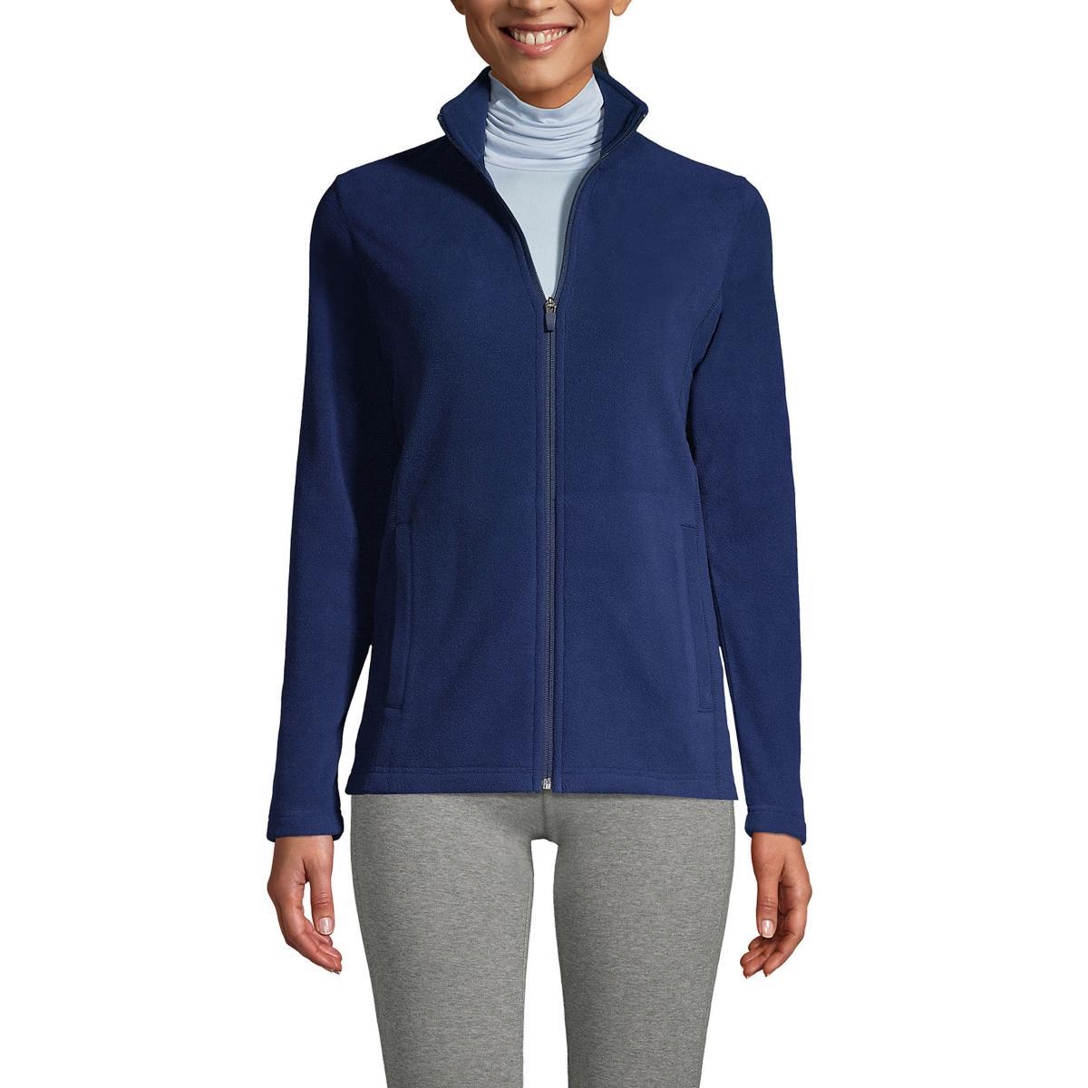 Petite Lands End Full Zip Fleece Jacket, Womens Product Image