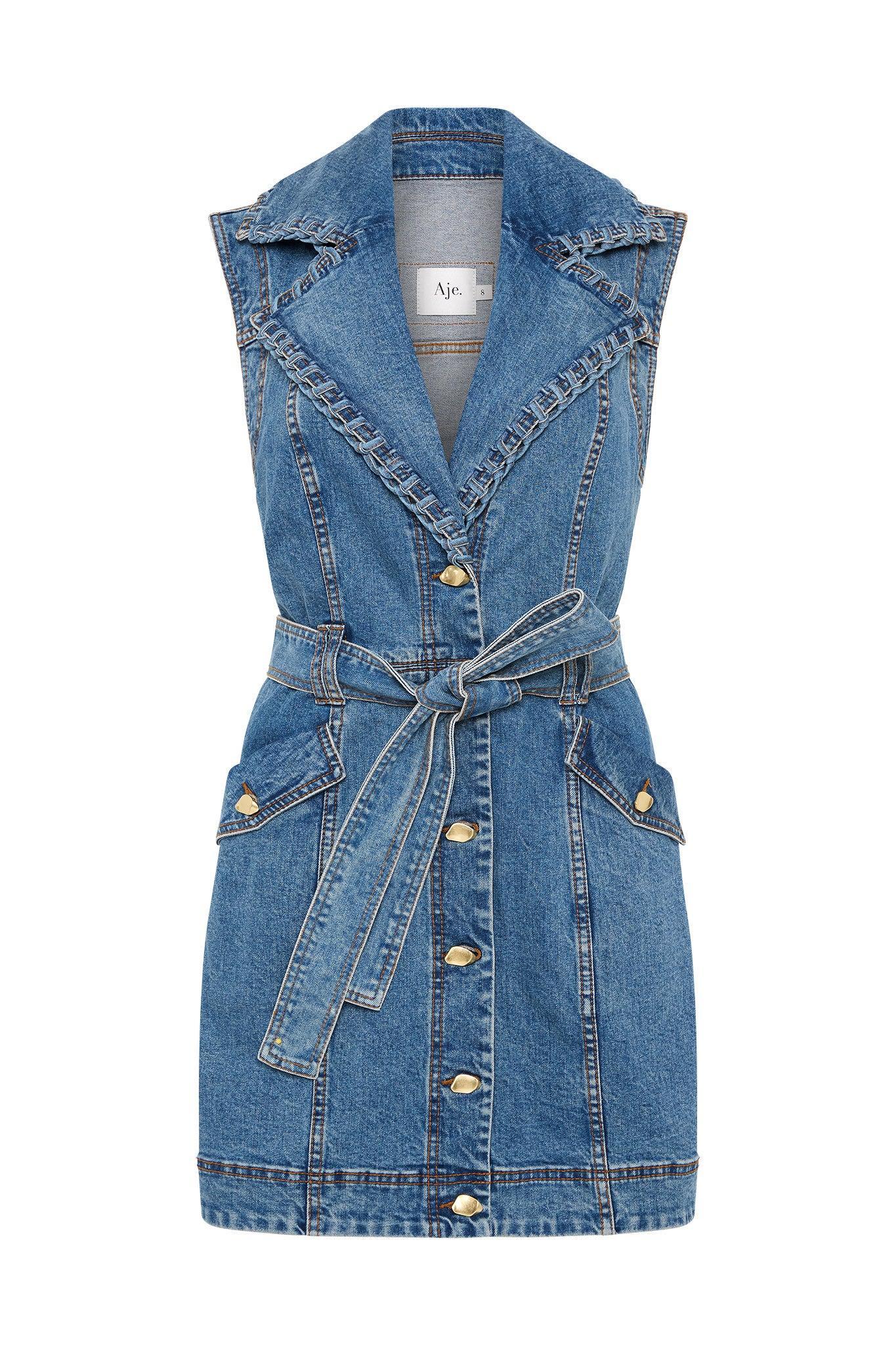 Balance Denim Mini Dress Product Image