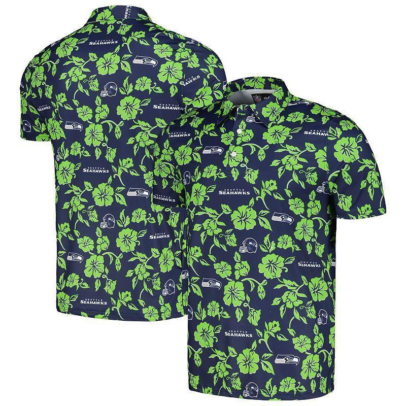 Mens Reyn Spooner Seattle Seahawks Pua Performance Polo Blue Product Image