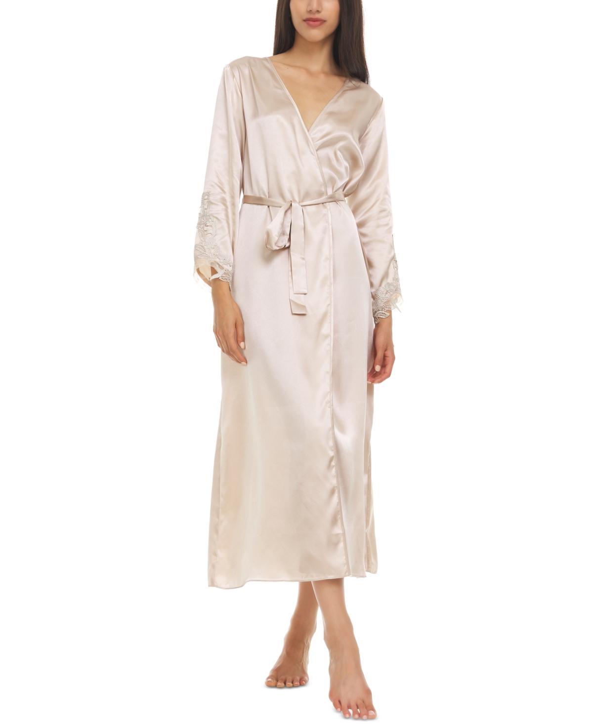 Flora by Flora Nikrooz Stella Satin Venise Trim Robe Product Image