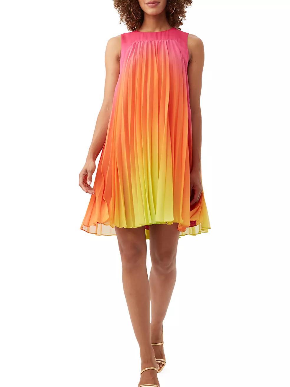 Jalina Gradient Georgette Minidress Product Image