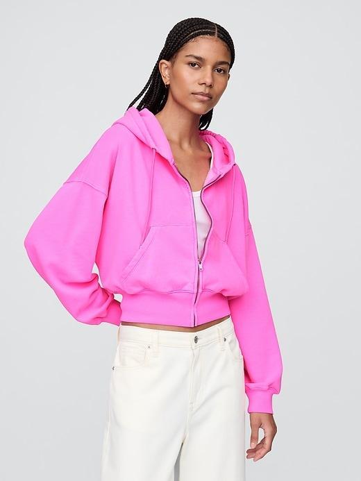 Vintage Soft Full-Zip Wedge Hoodie Product Image