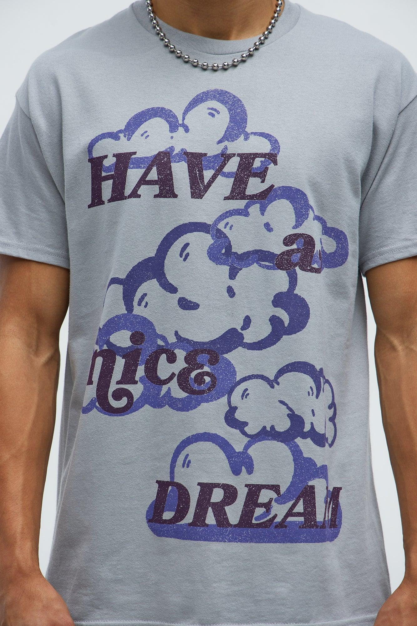 Have A Nice Dream Short Sleeve Tee - Light Grey Product Image