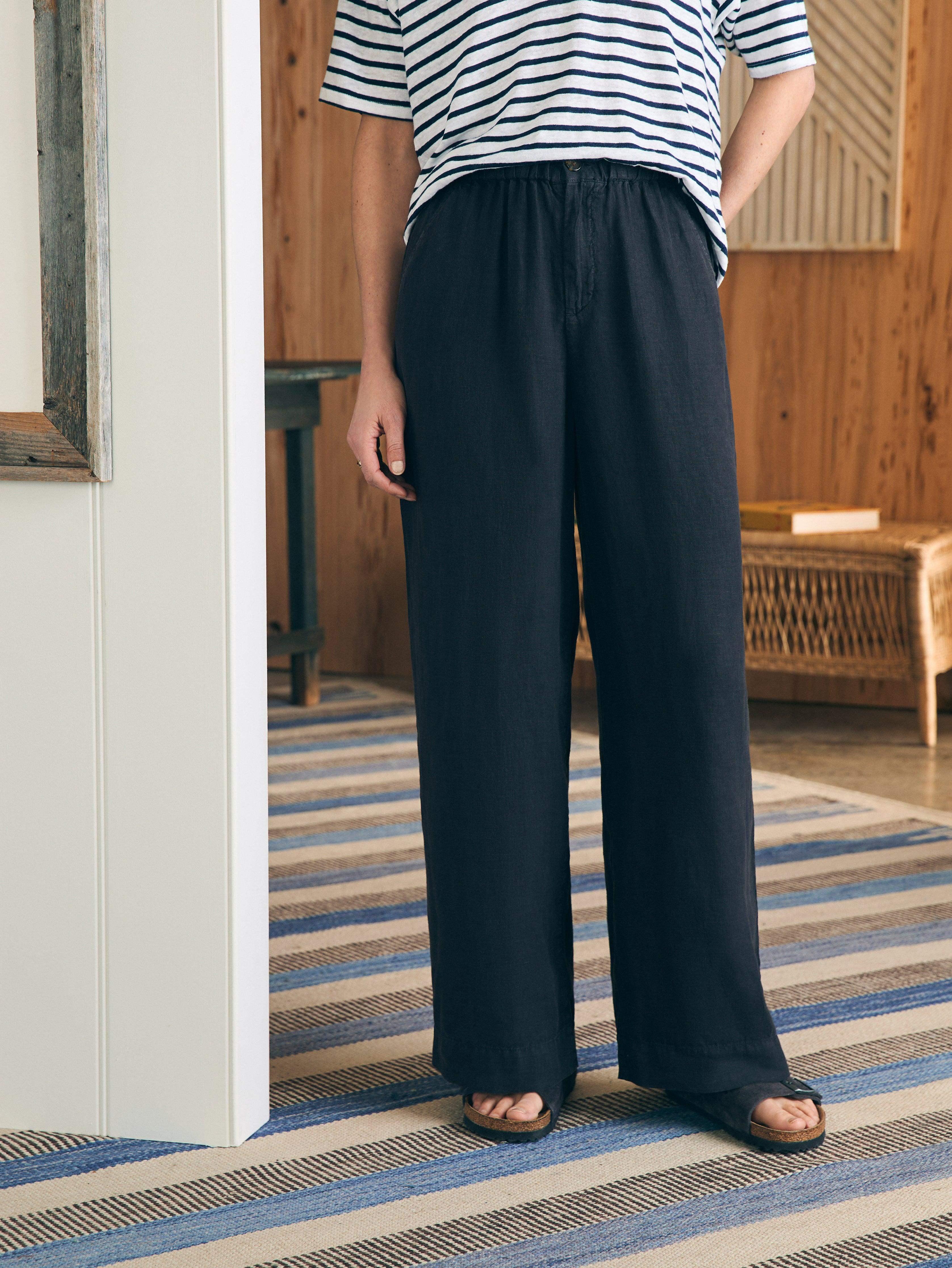 Monterey Linen Pant - Moonless Night Female Product Image