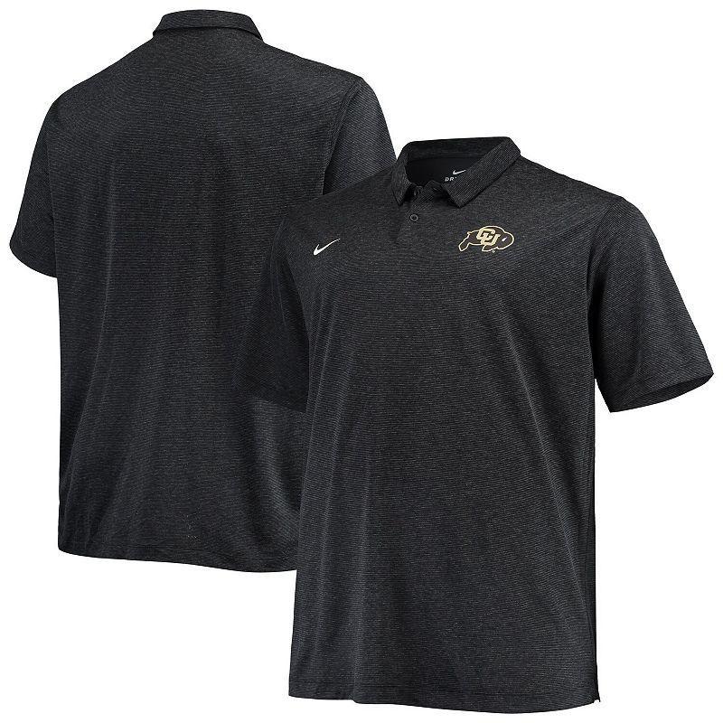 Mens Nike Heathered Black Colorado Buffaloes Big and Tall Performance Polo Shirt Product Image